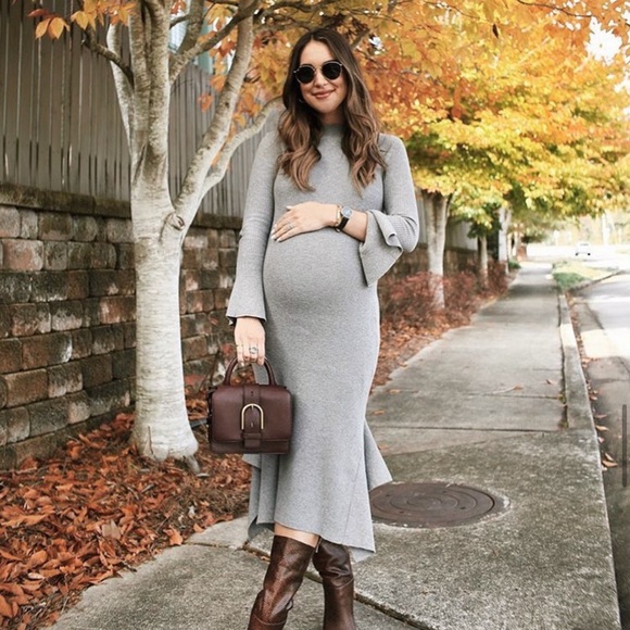 Brand new Lucy Paris Black Ribbed mermaid Handkerchief Sweater Dress- size Large - Picture 2 of 8